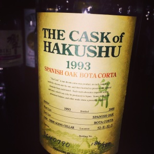The Cask of Hakushu 1993, Cordon Noir, Kyoto